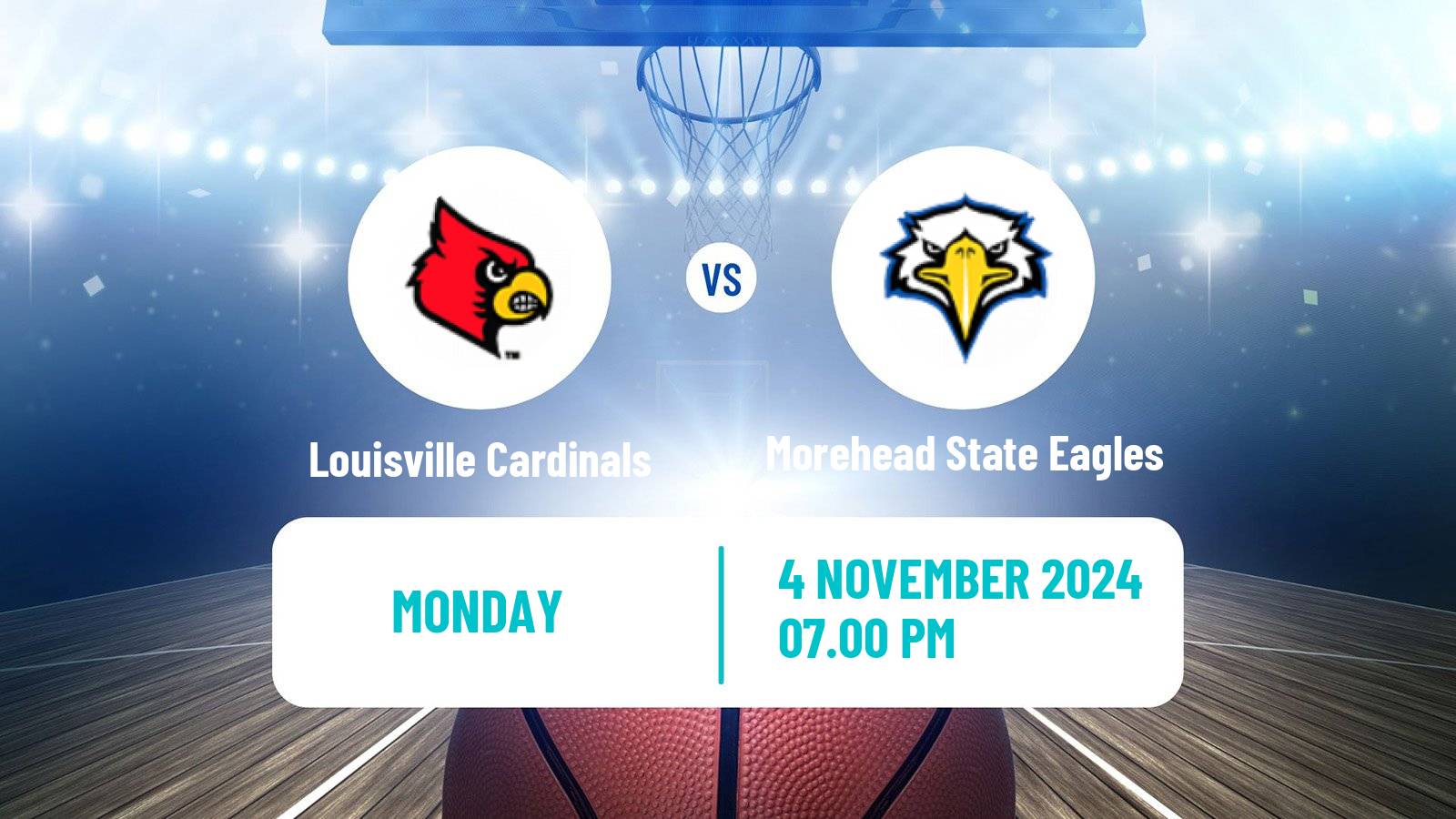 Basketball NCAA College Basketball Louisville Cardinals - Morehead State Eagles