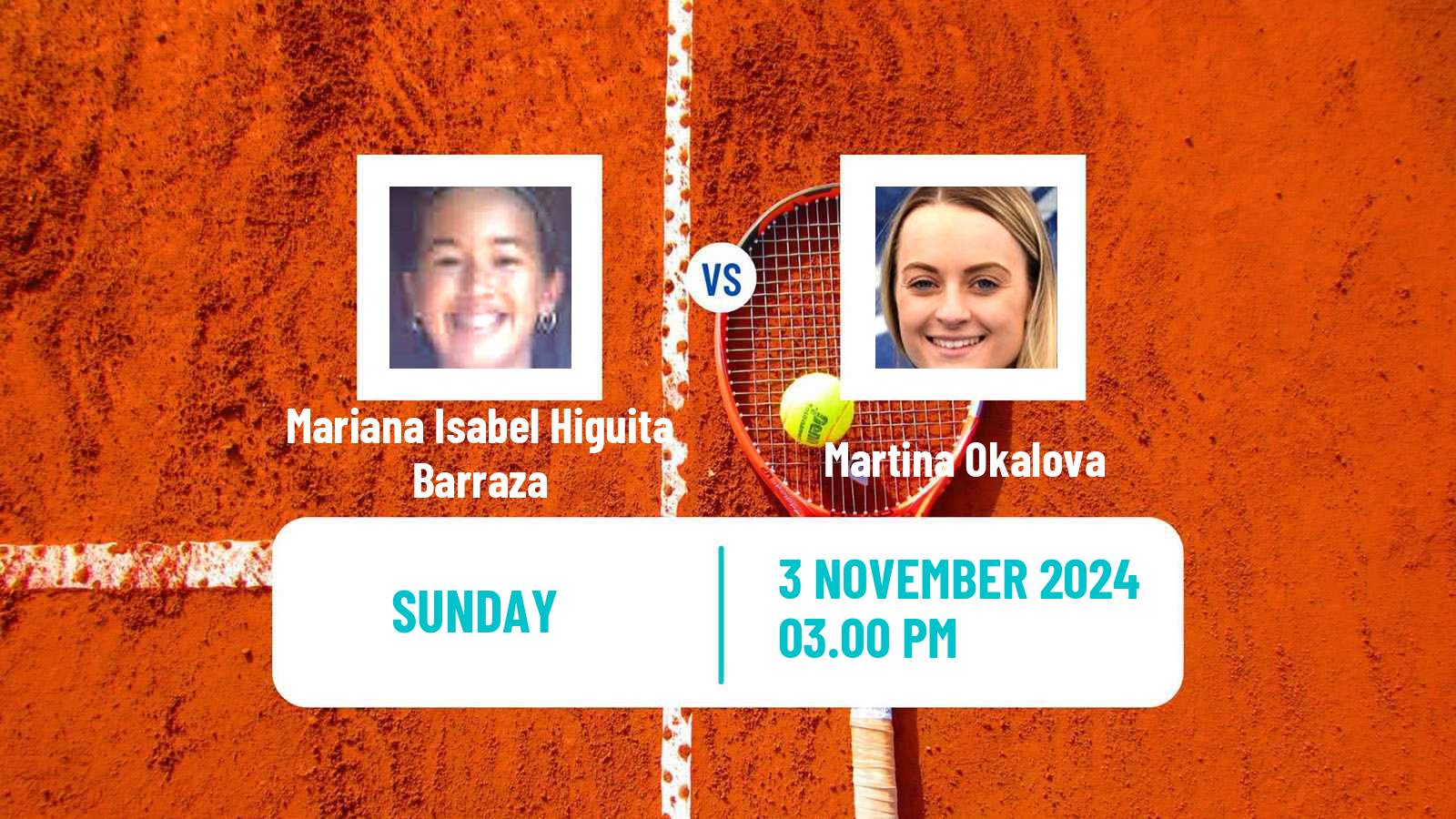 Tennis Cali Challenger Women 2024 Mariana Isabel Higuita Barraza - Martina Okalova