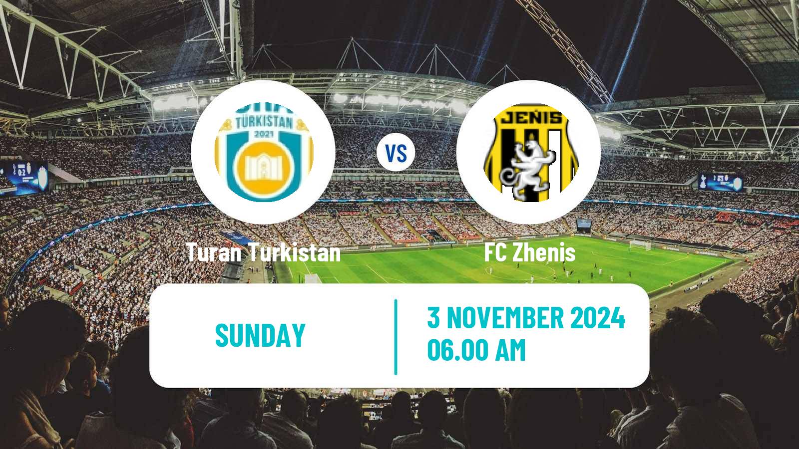 Soccer Kazakh Premier League Turan Turkistan - Zhenis