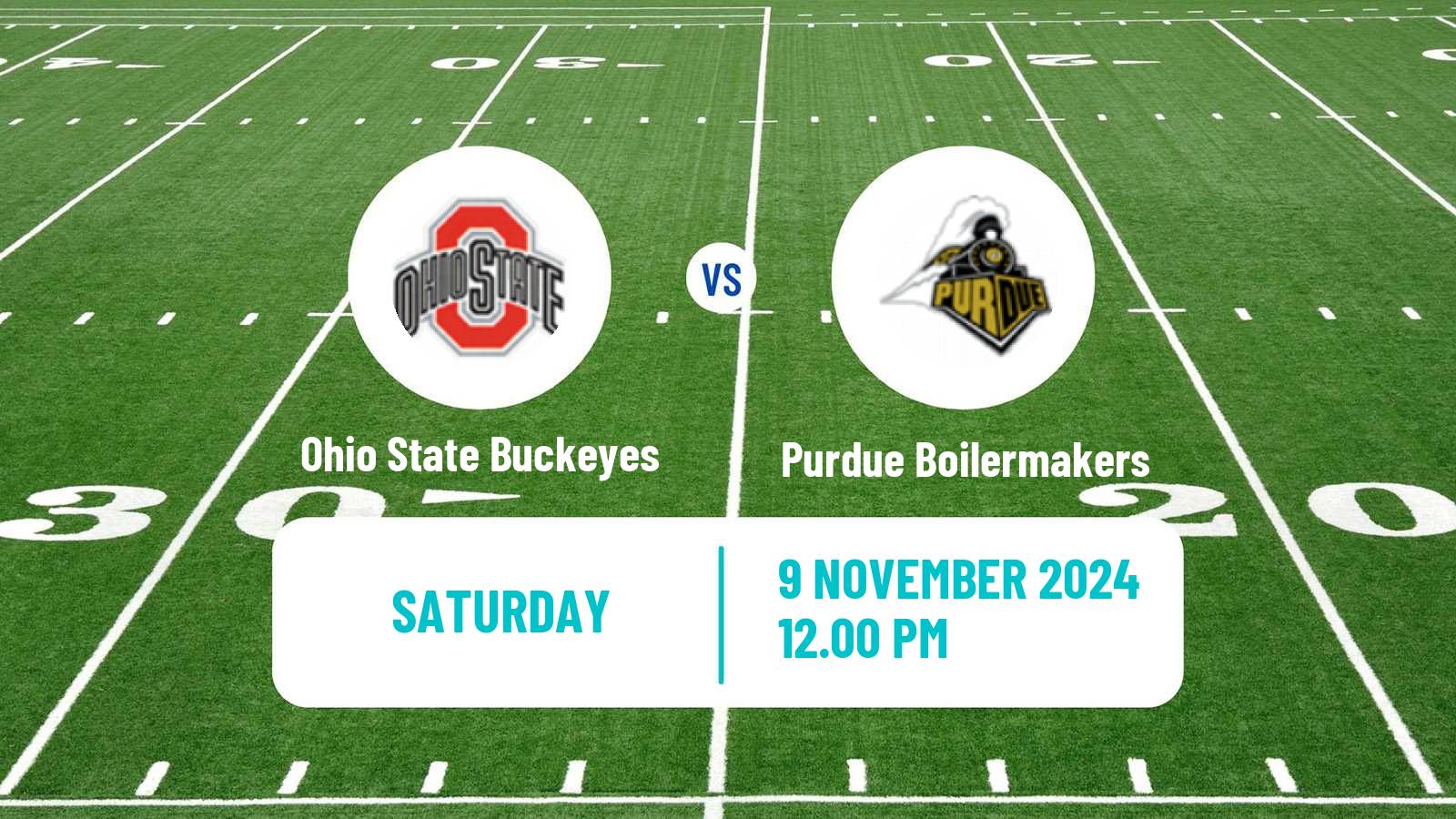 American football NCAA College Football Ohio State Buckeyes - Purdue Boilermakers