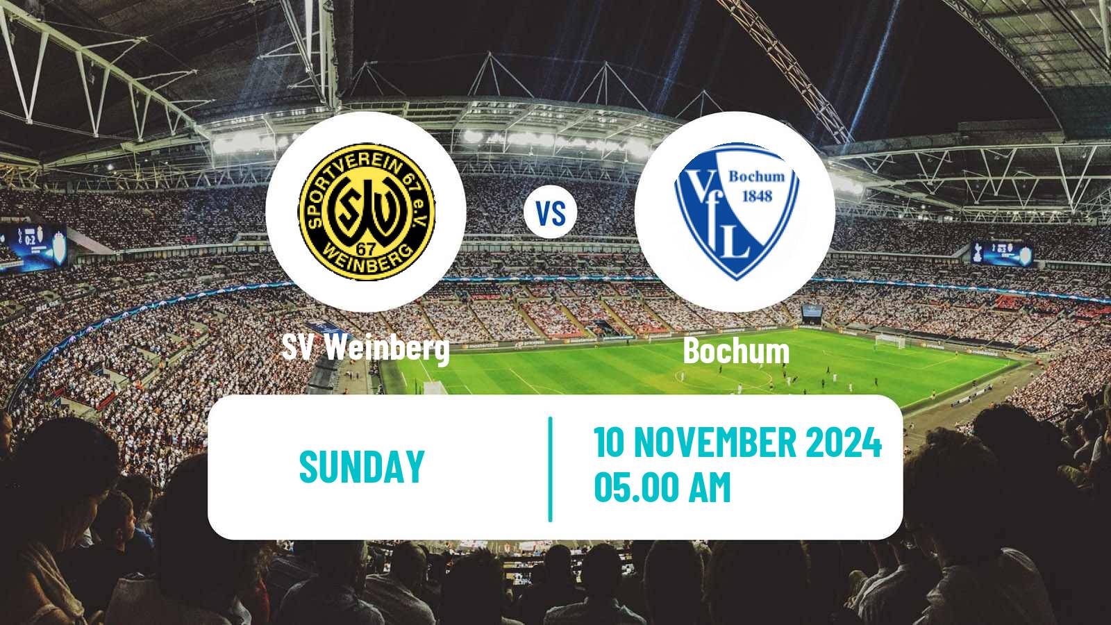 Soccer German 2 Bundesliga Women Weinberg - Bochum