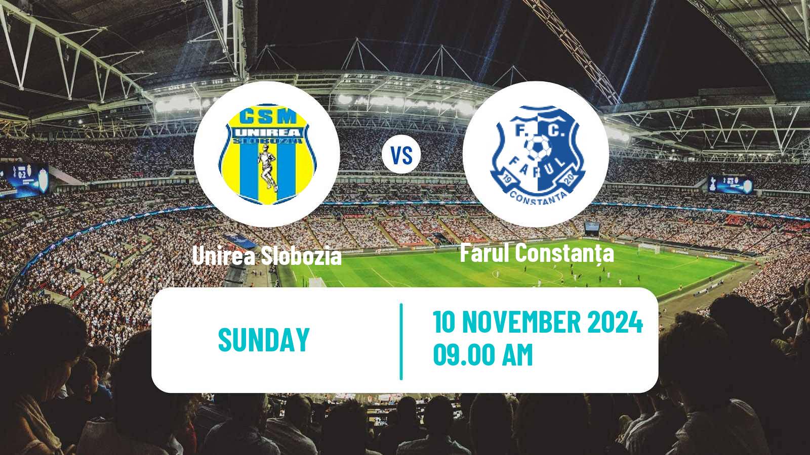 Soccer Romanian Liga 1 Unirea Slobozia - Farul Constanța