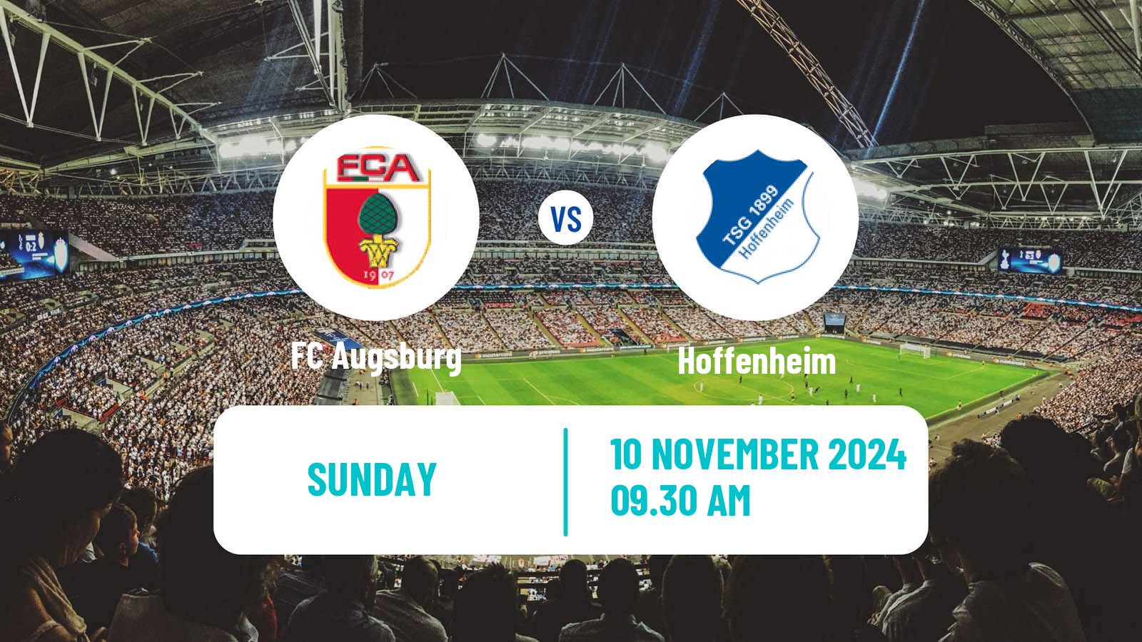 Soccer German Bundesliga Augsburg - Hoffenheim