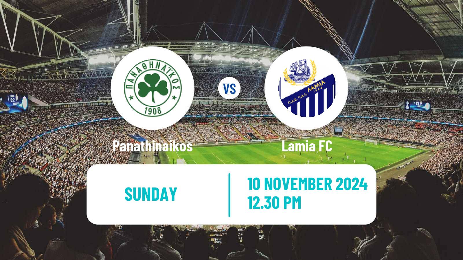 Soccer Greek Super League Panathinaikos - Lamia