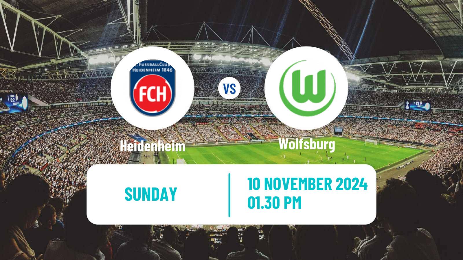 Soccer German Bundesliga Heidenheim - Wolfsburg