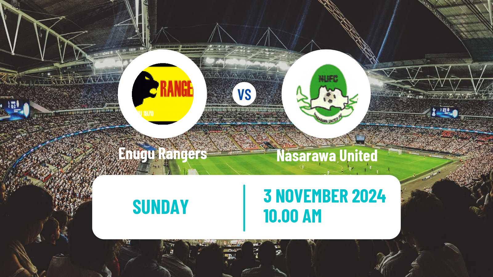 Soccer Nigerian Premier League Enugu Rangers - Nasarawa United