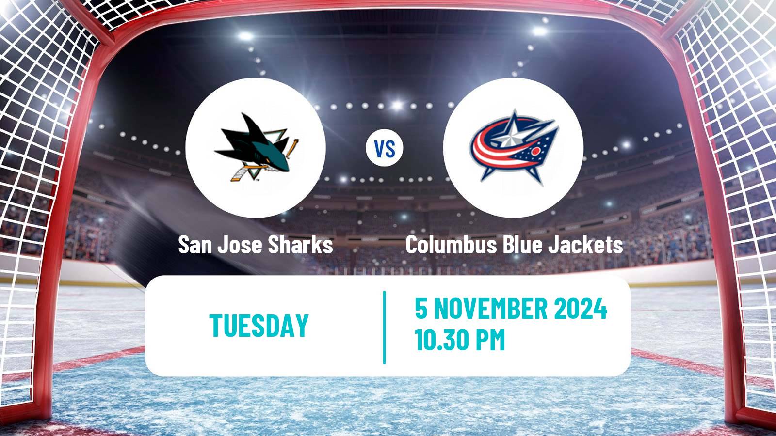 Hockey NHL San Jose Sharks - Columbus Blue Jackets