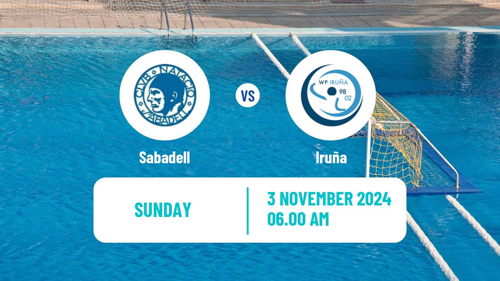 Water polo Spanish Liga Premaat Women Sabadell - Iruña