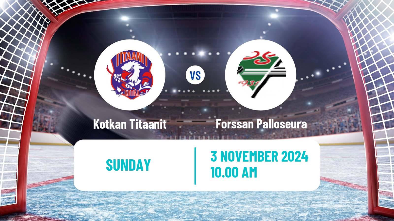 Hockey Finnish Suomi-sarja Kotkan Titaanit - Forssan Palloseura