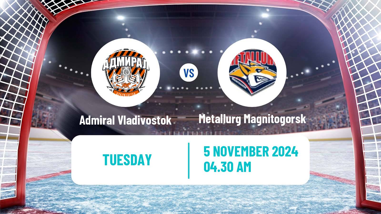 Hockey KHL Admiral Vladivostok - Metallurg Magnitogorsk