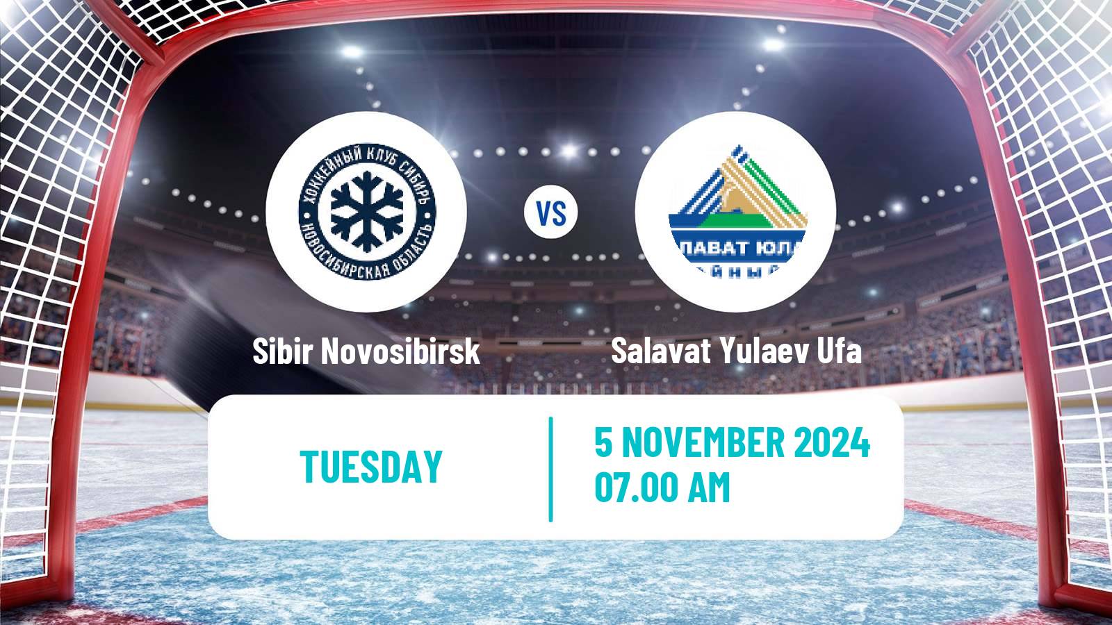 Hockey KHL Sibir Novosibirsk - Salavat Yulaev Ufa