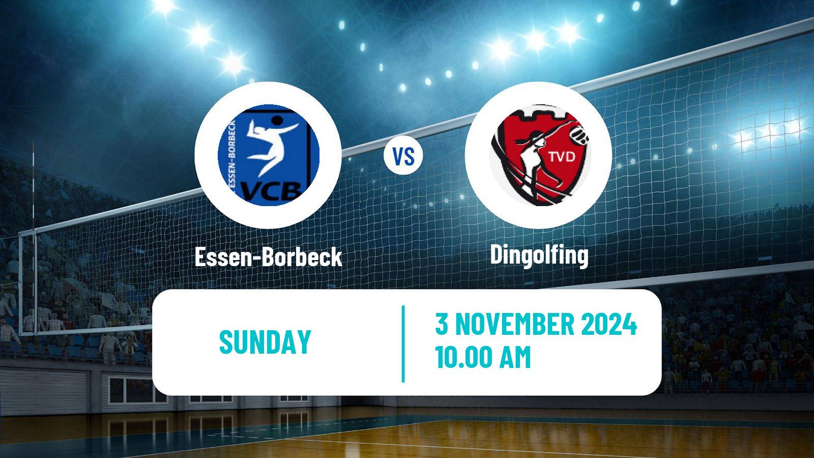 Volleyball German 2 Bundesliga Pro Volleyball Women Essen-Borbeck - Dingolfing