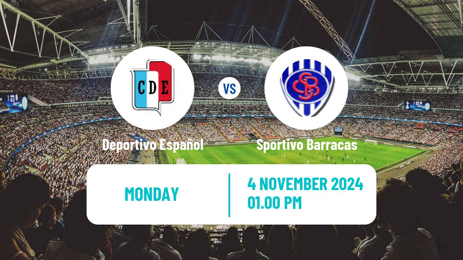 Soccer Argentinian Primera C Deportivo Español - Sportivo Barracas