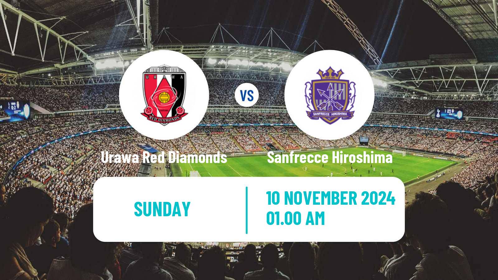 Soccer Japan J1 League Urawa Red Diamonds - Sanfrecce Hiroshima