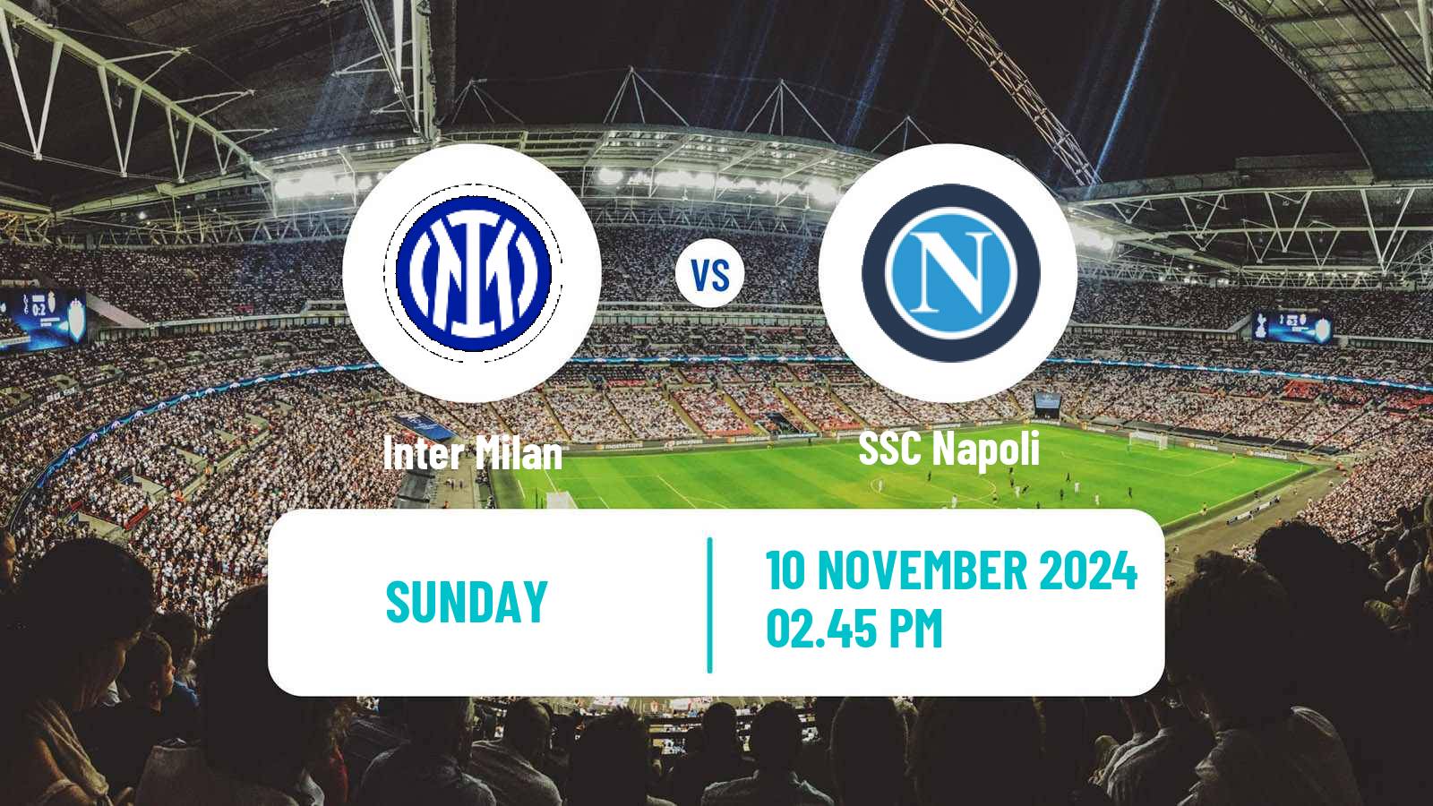 Soccer Italian Serie A Inter Milan - Napoli