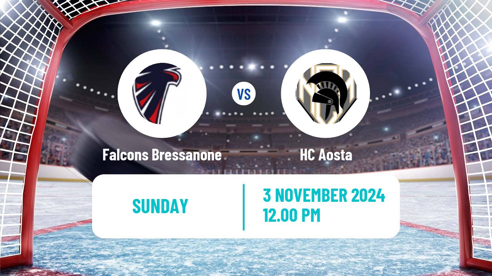 Hockey Italian IHL Falcons Bressanone - Aosta