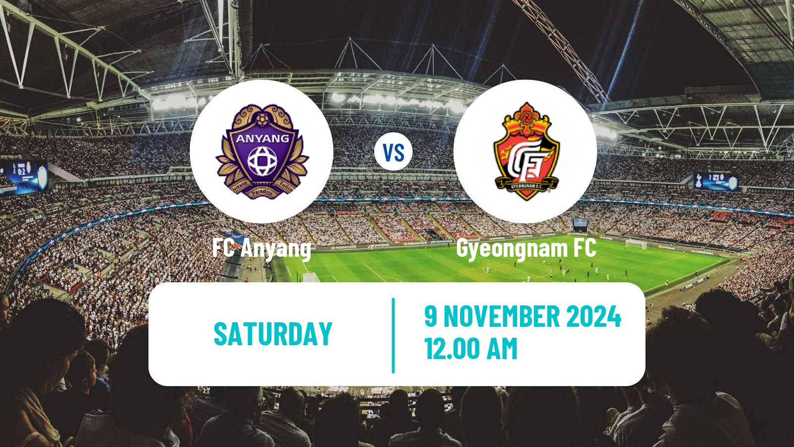 Soccer South Korean K-League 2 Anyang - Gyeongnam