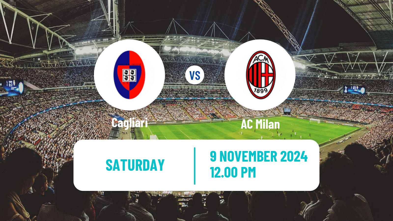 Soccer Italian Serie A Cagliari - Milan