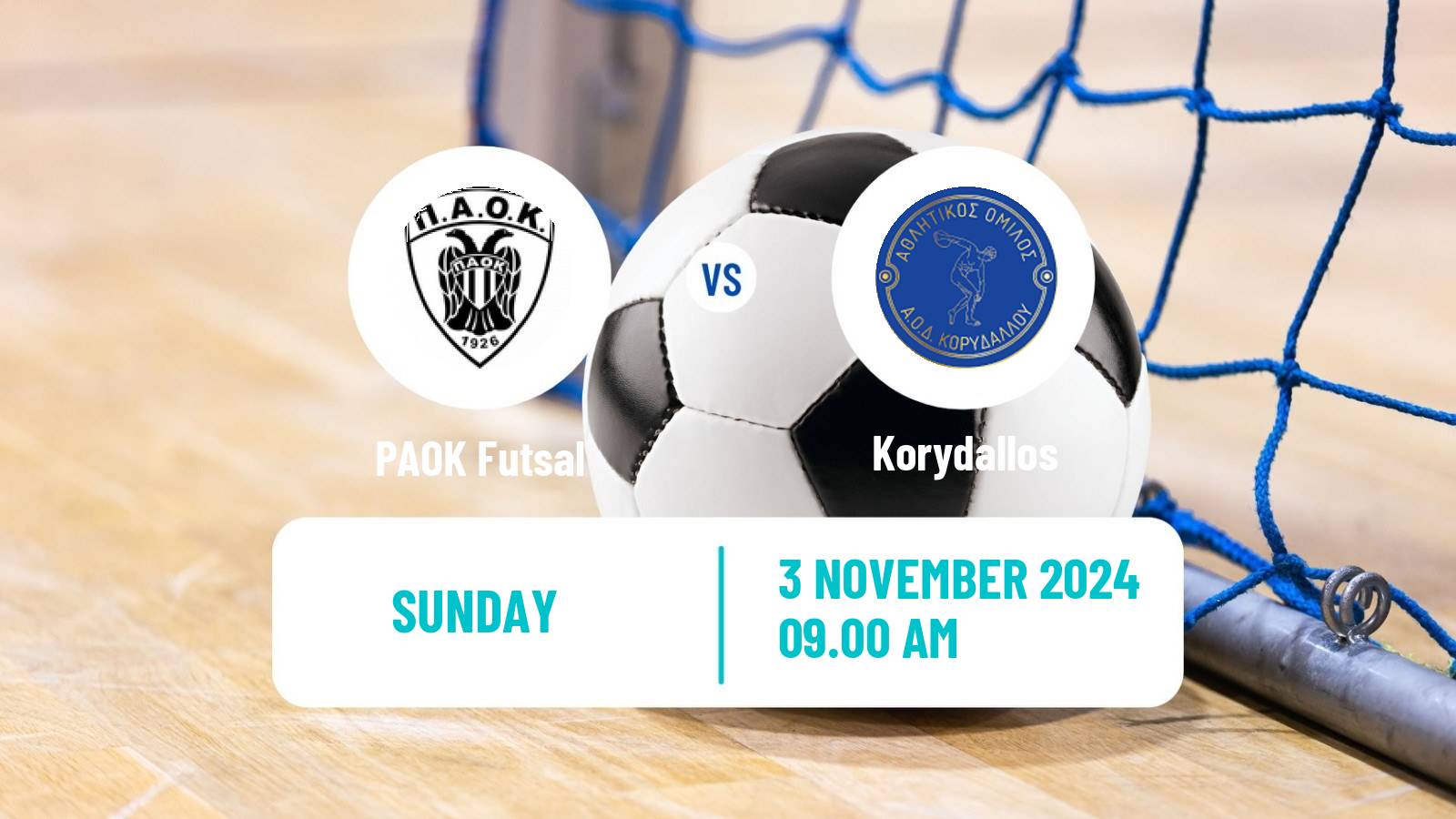 Futsal Greek Super League Futsal PAOK - Korydallos