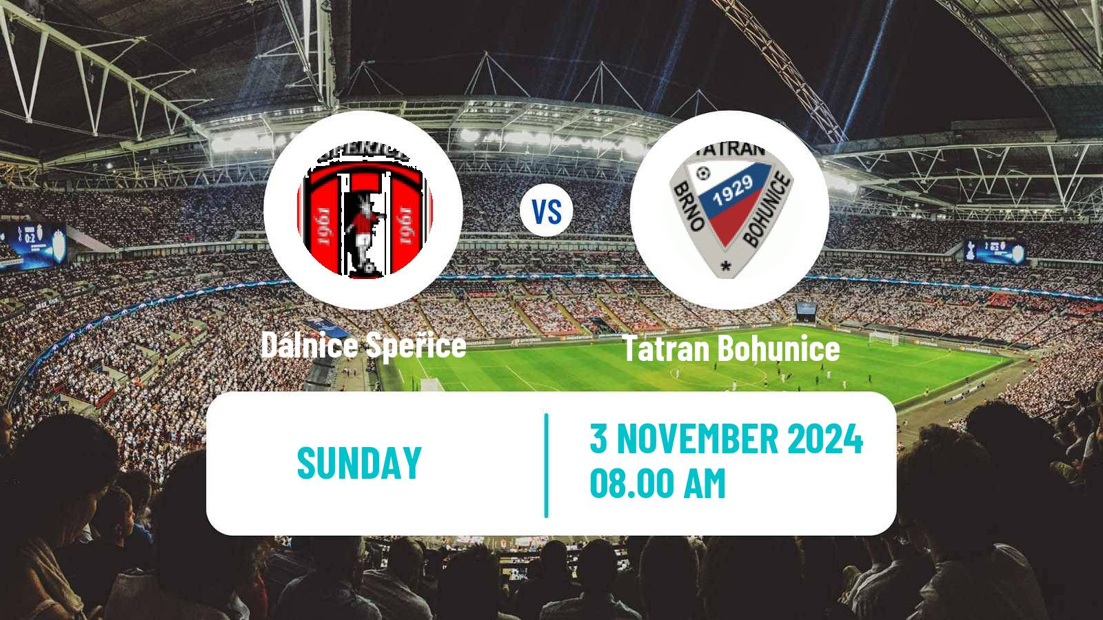 Soccer Czech Division D Dálnice Speřice - Tatran Bohunice