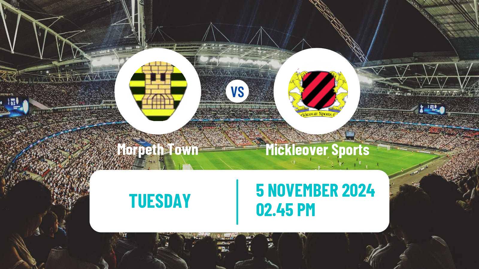 Soccer English NPL Premier Division Morpeth Town - Mickleover Sports