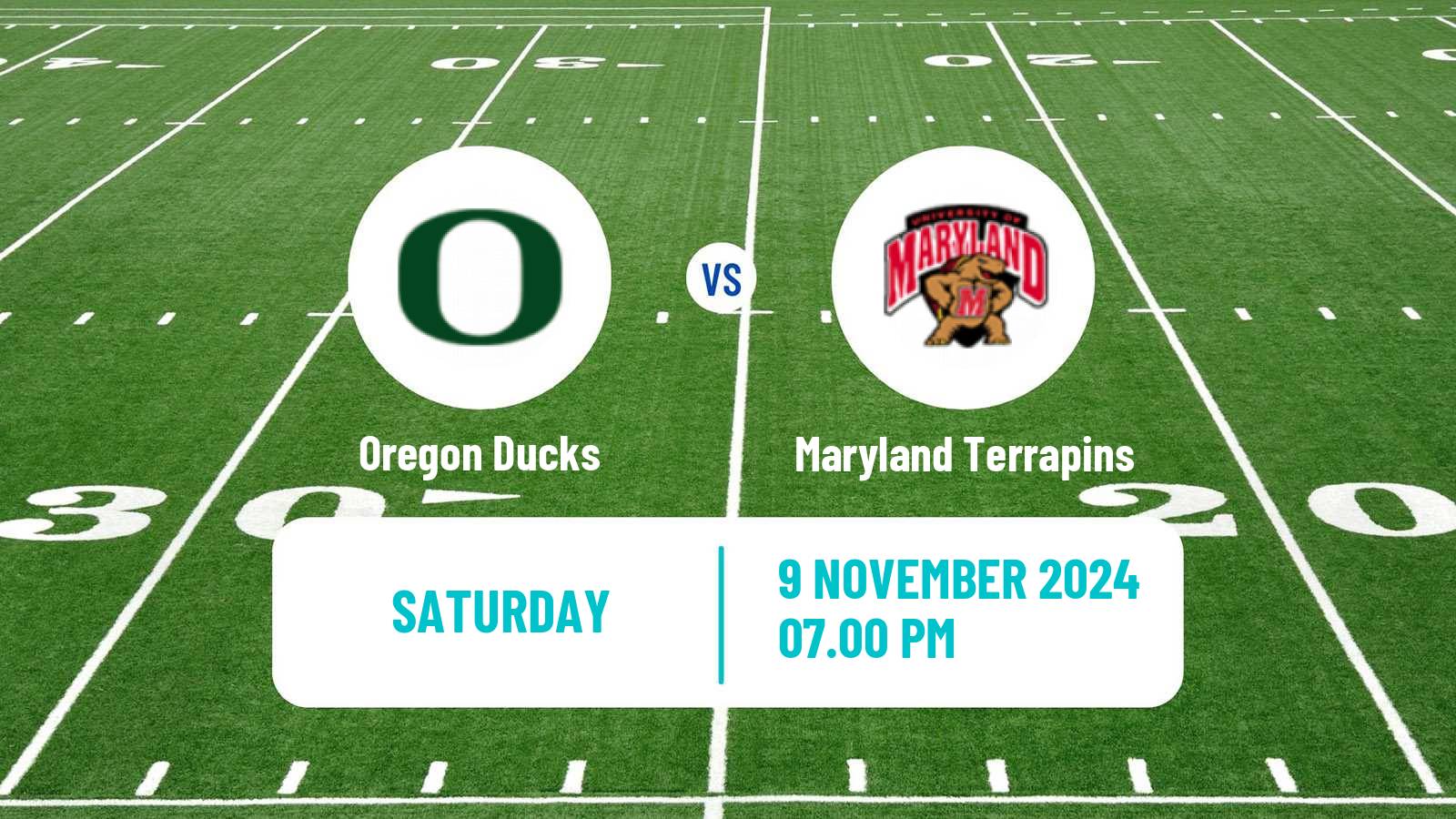 American football NCAA College Football Oregon Ducks - Maryland Terrapins