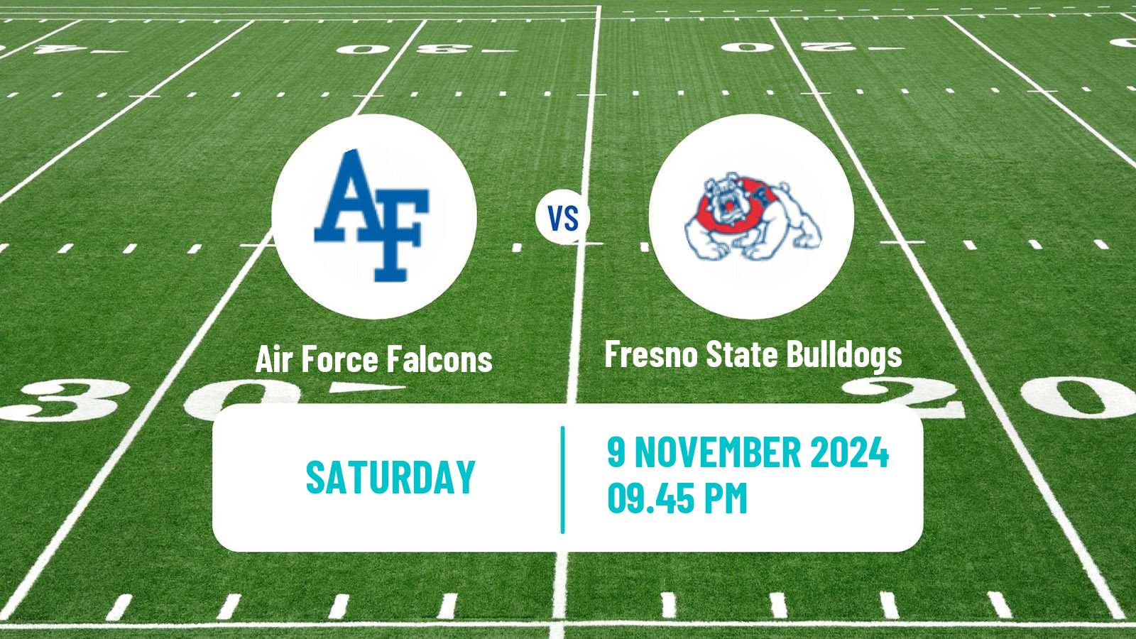 American football NCAA College Football Air Force Falcons - Fresno State Bulldogs