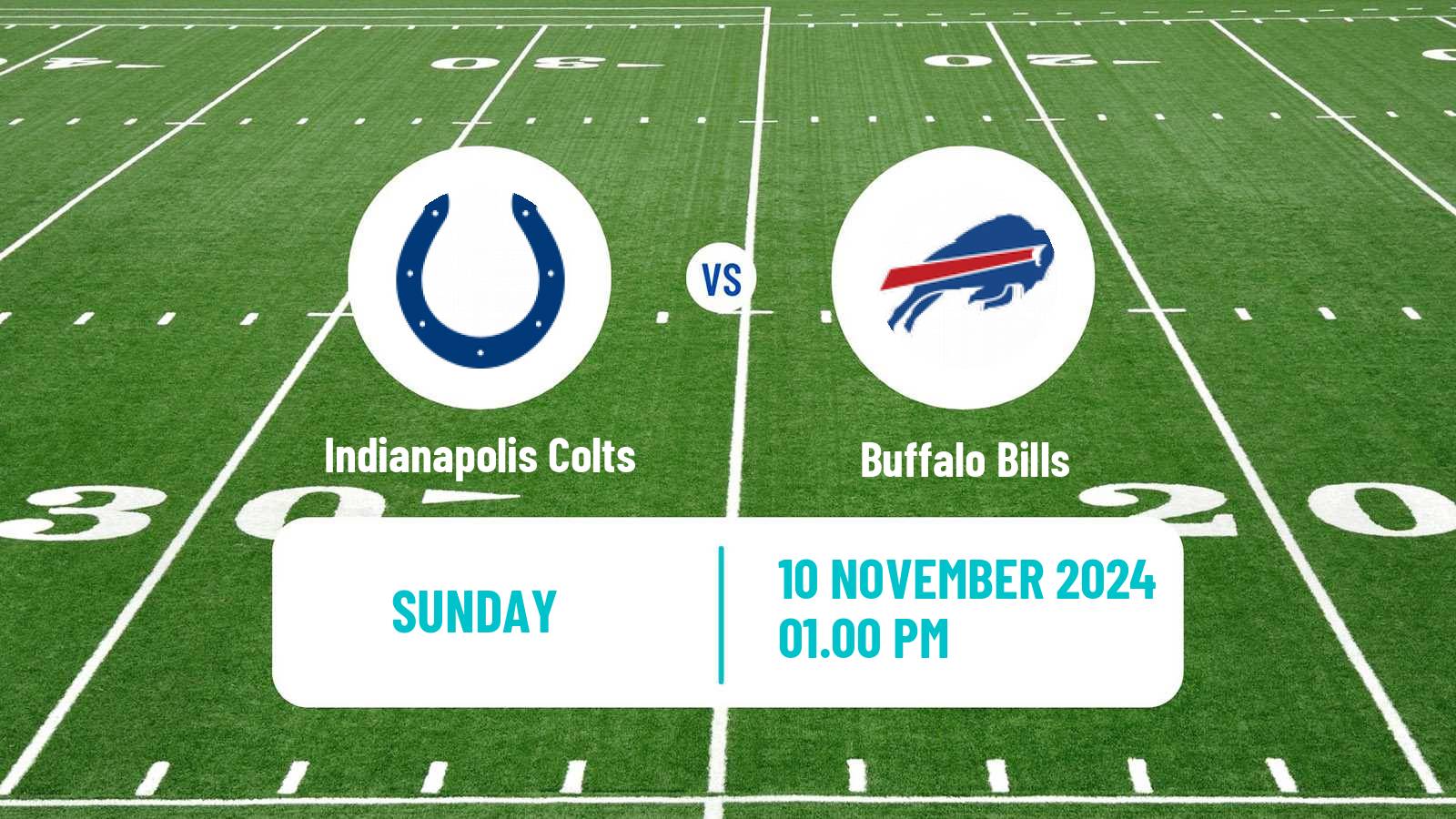 American football NFL Indianapolis Colts - Buffalo Bills