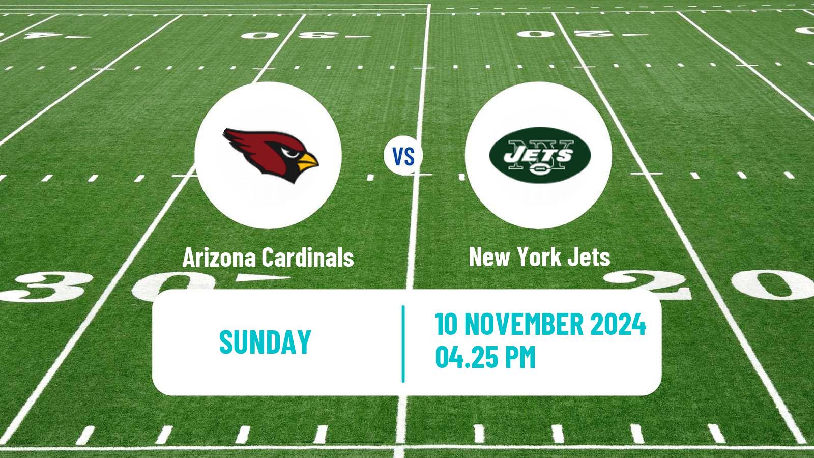 American football NFL Arizona Cardinals - New York Jets