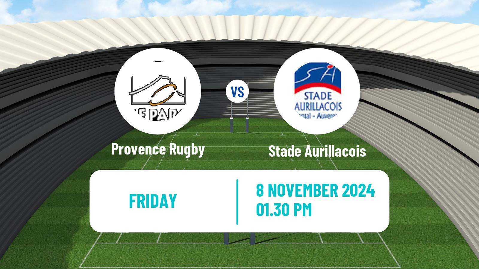 Rugby union French Pro D2 Provence Rugby - Stade Aurillacois