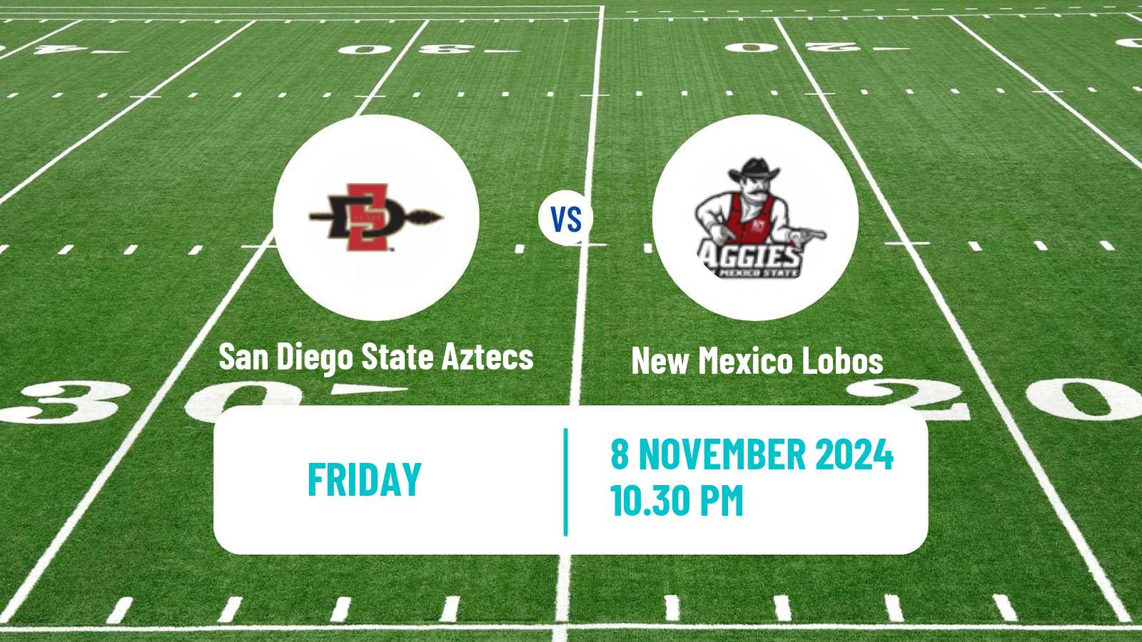 American football NCAA College Football San Diego State Aztecs - New Mexico Lobos