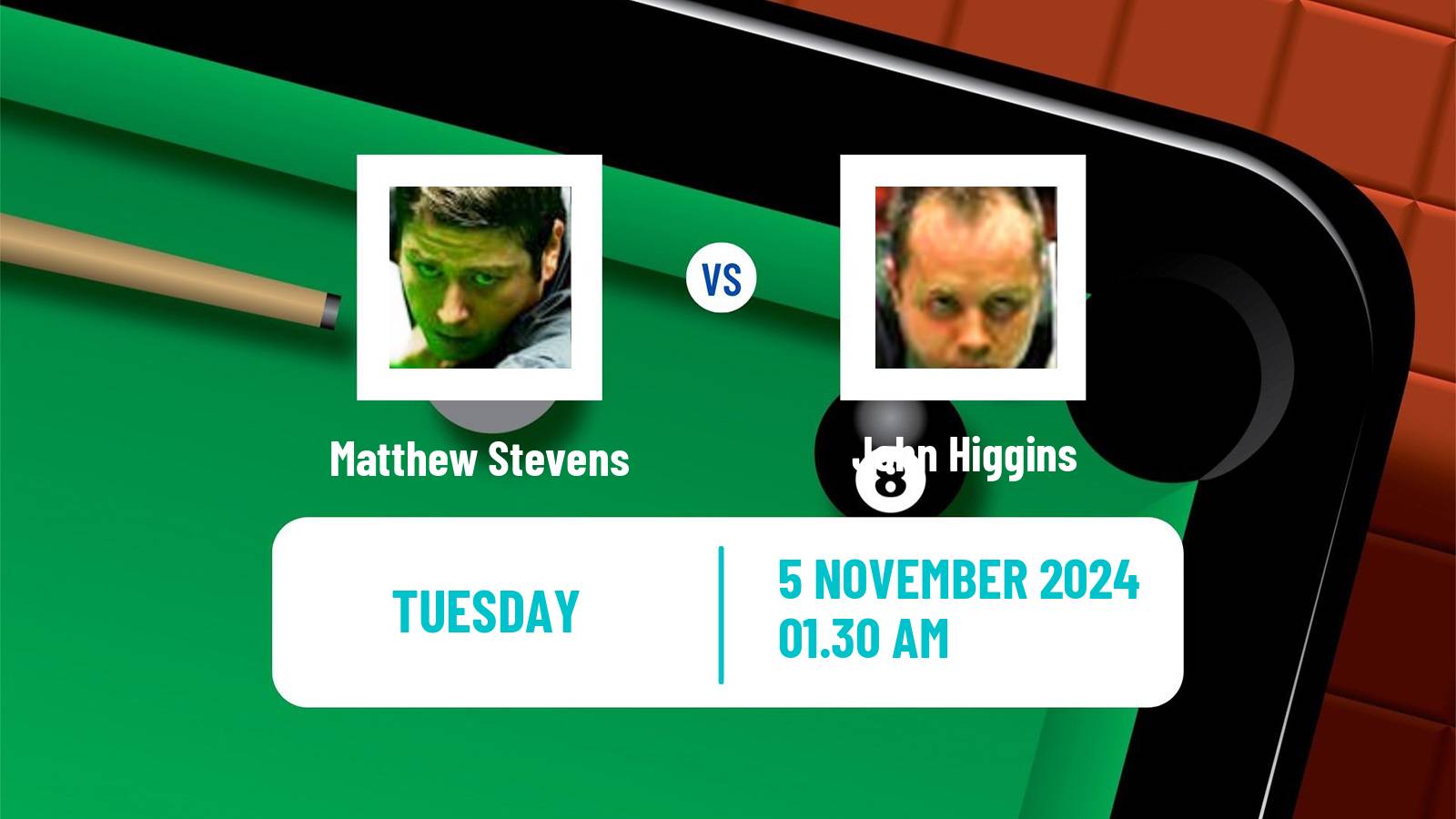 Snooker International Championship Matthew Stevens - John Higgins