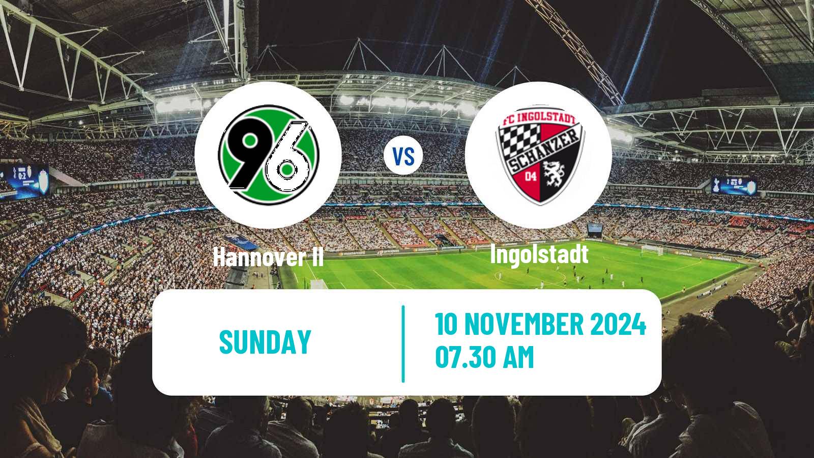 Soccer German 3 Bundesliga Hannover II - Ingolstadt