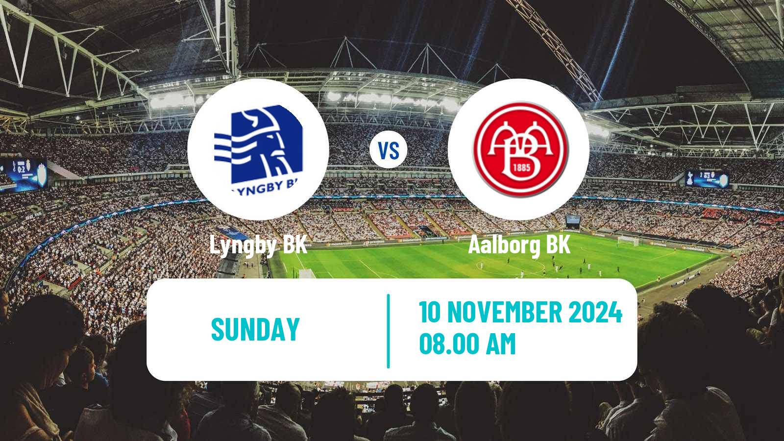 Soccer Danish Superliga Lyngby BK - Aalborg BK