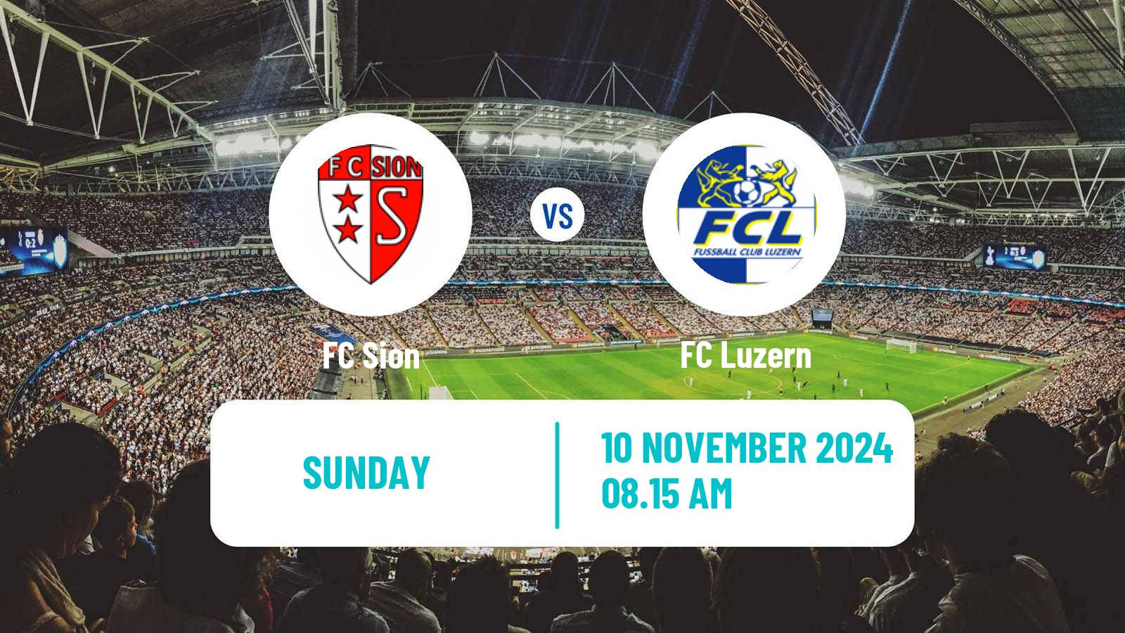 Soccer Swiss Super League Sion - Luzern