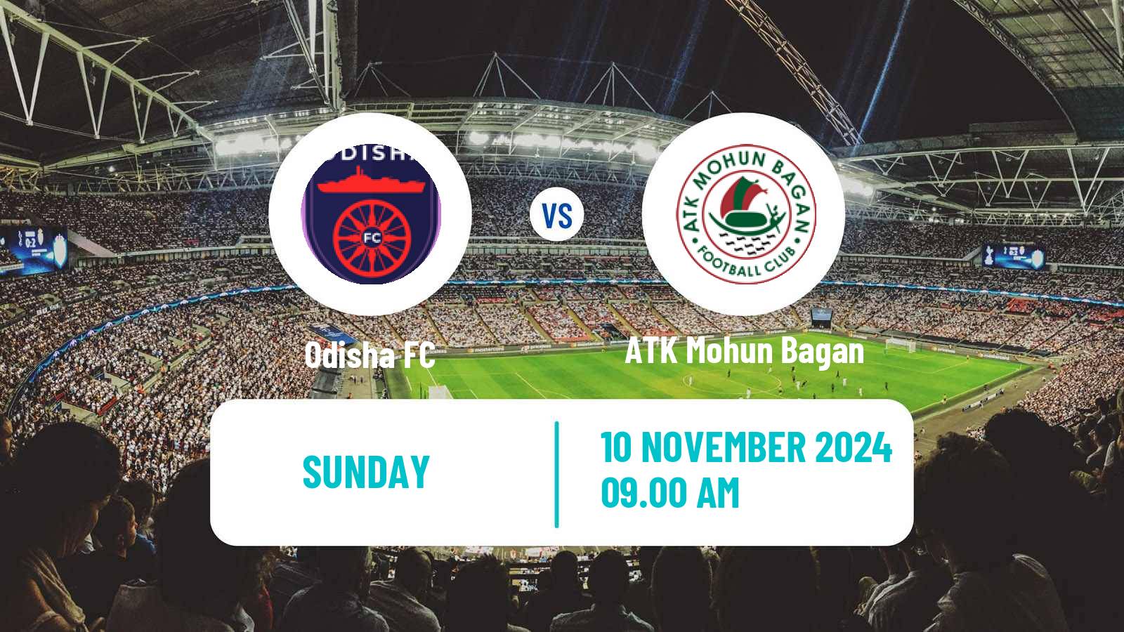 Soccer Indian ISL Odisha - ATK Mohun Bagan