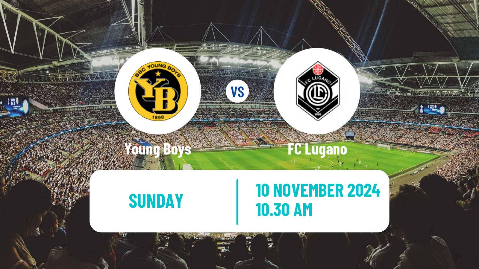 Soccer Swiss Super League Young Boys - Lugano