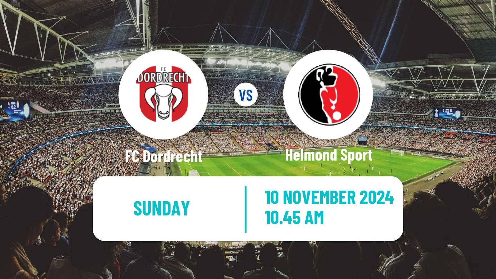 Soccer Dutch Eerste Divisie Dordrecht - Helmond Sport