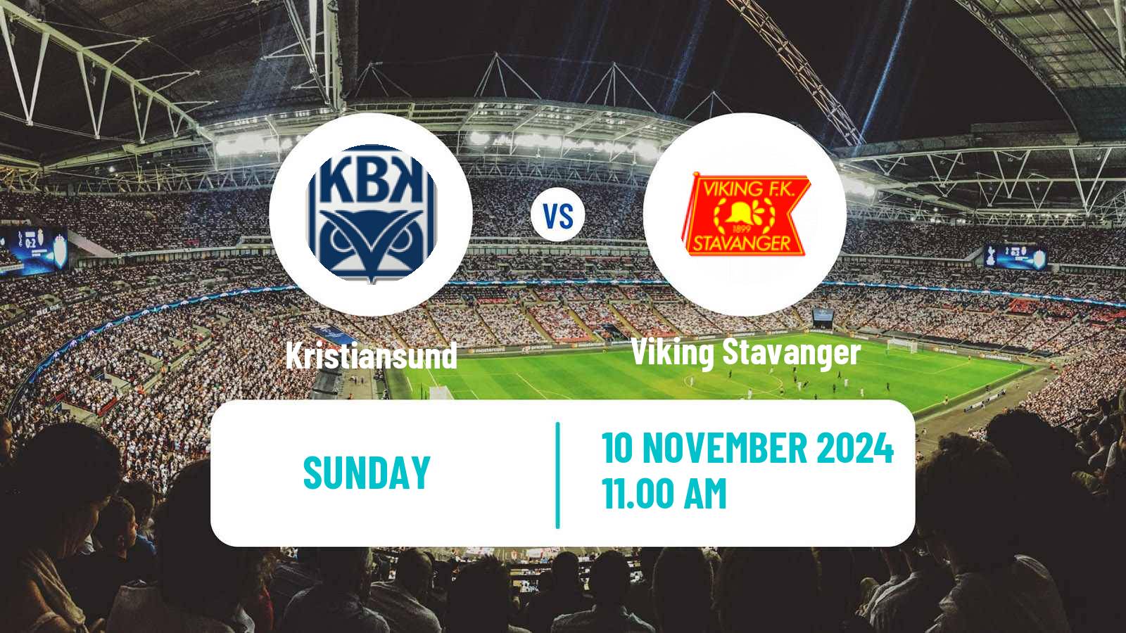 Soccer Norwegian Eliteserien Kristiansund - Viking Stavanger