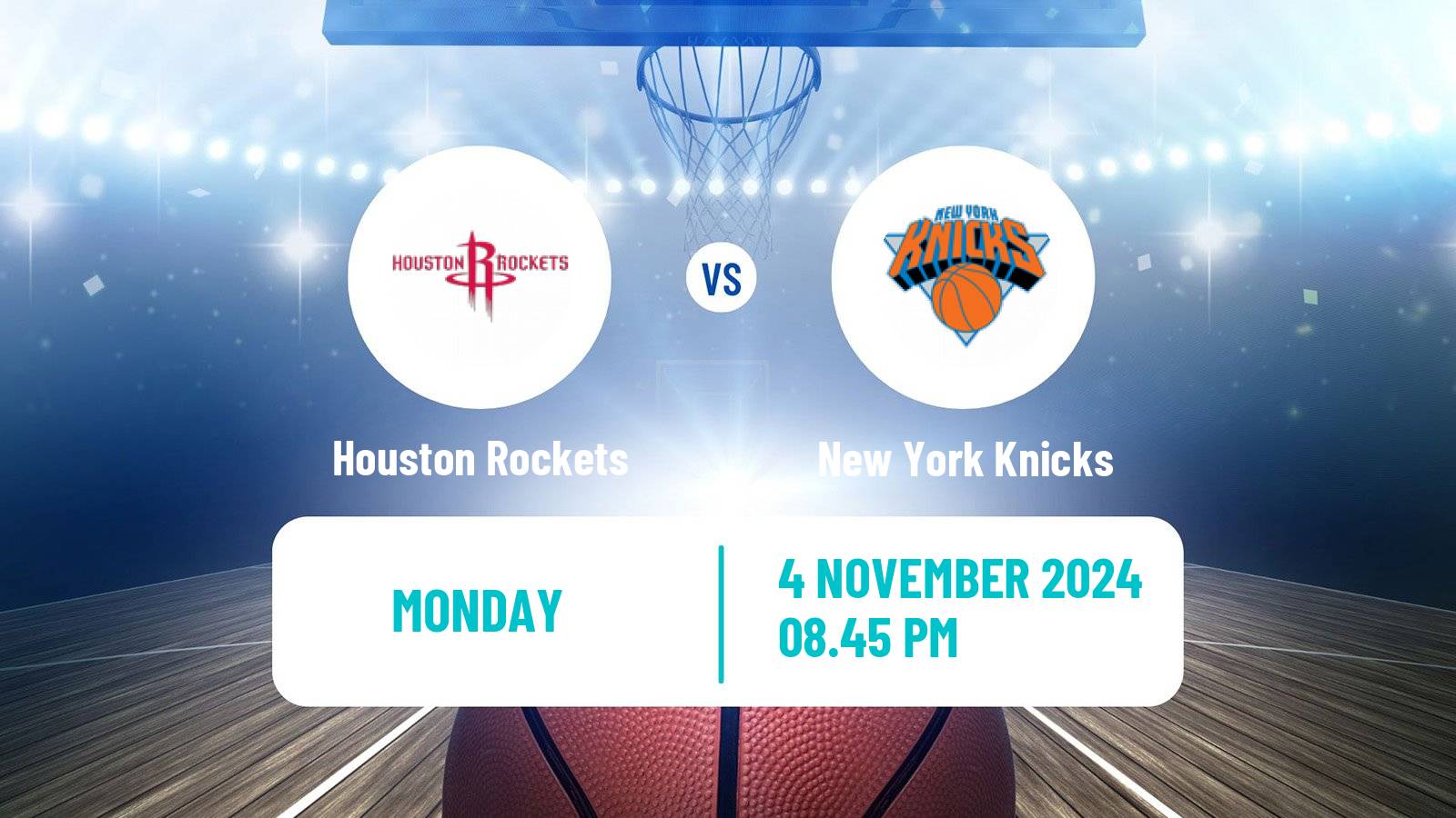 Basketball NBA Houston Rockets - New York Knicks