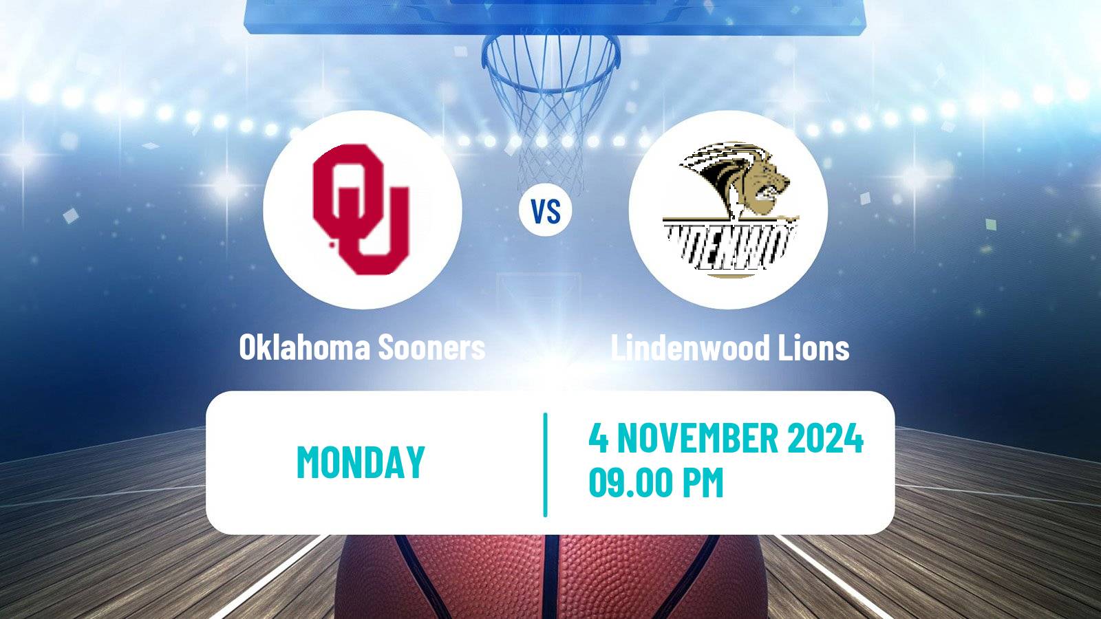 Basketball NCAA College Basketball Oklahoma Sooners - Lindenwood Lions