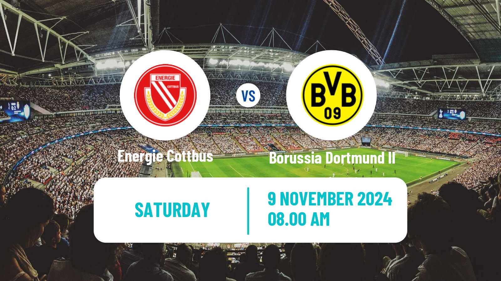 Soccer German 3 Bundesliga Energie Cottbus - Borussia Dortmund II