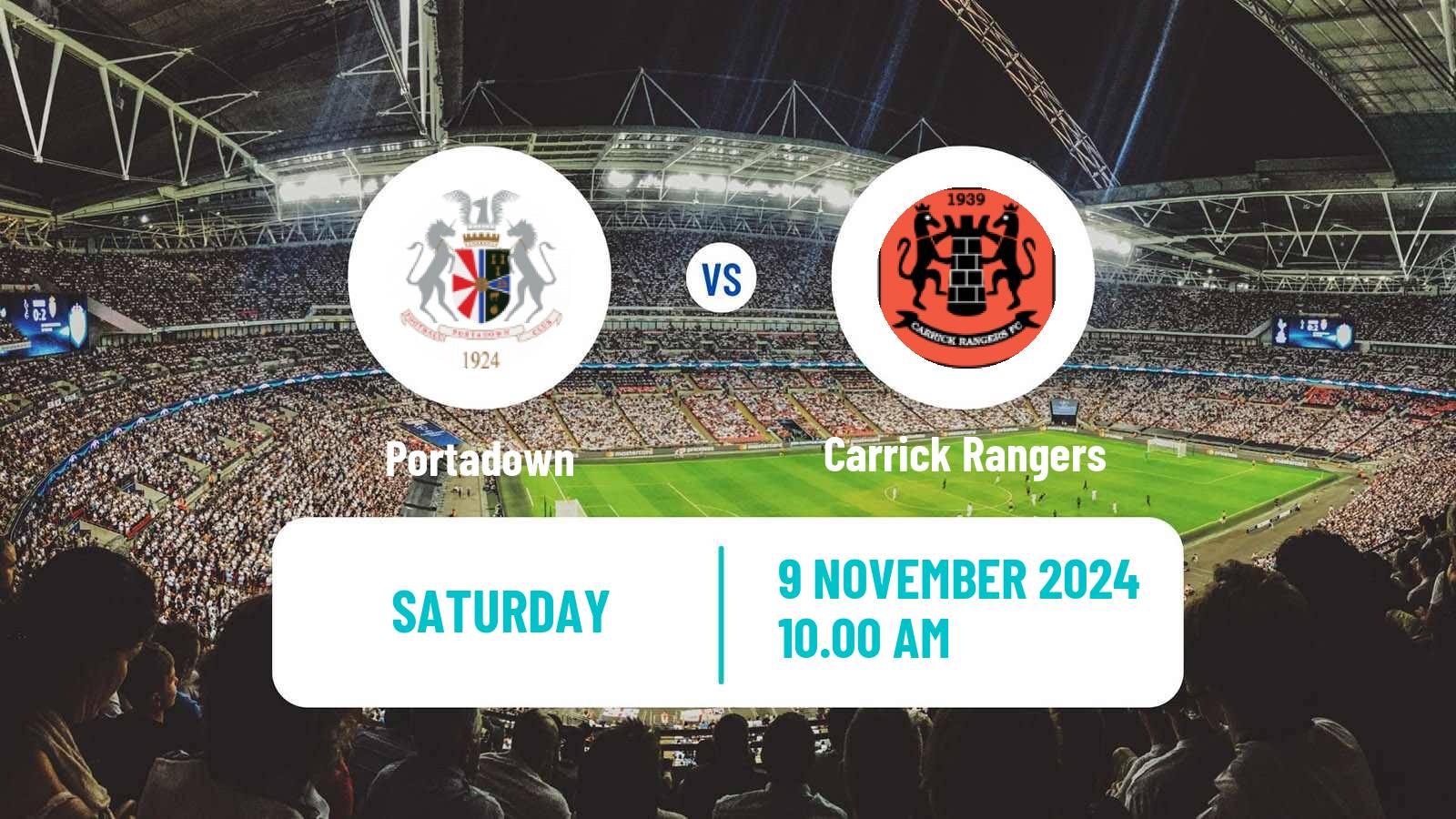 Soccer Northern Irish Premiership Portadown - Carrick Rangers