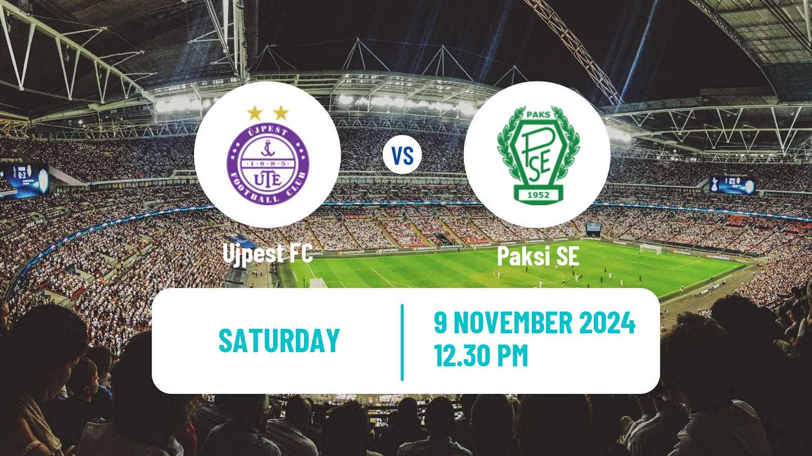 Soccer Hungarian NB I Ujpest - Paksi SE