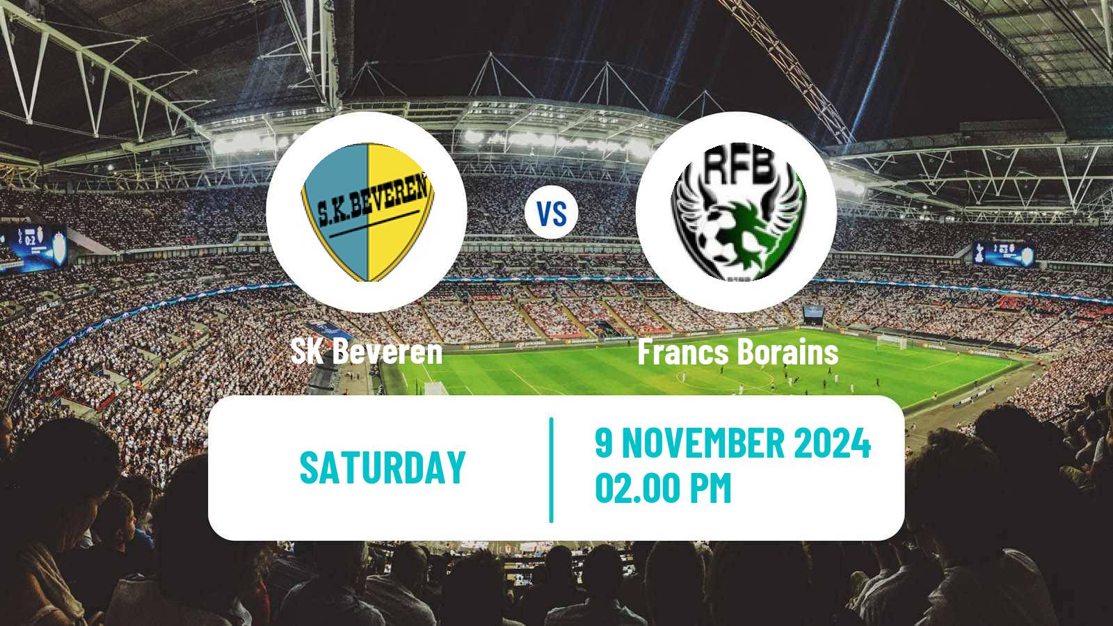 Soccer Belgian Сhallenger Pro League Beveren - Francs Borains