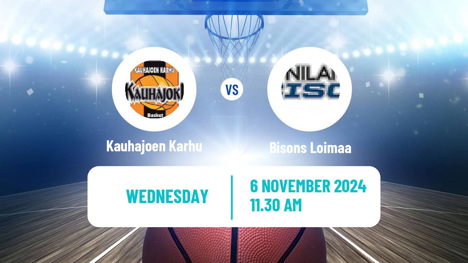 Basketball Finnish Korisliiga Kauhajoen Karhu - Bisons Loimaa