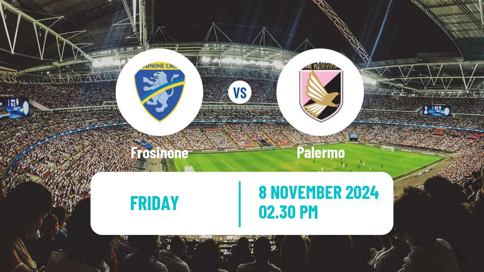 Soccer Italian Serie B Frosinone - Palermo