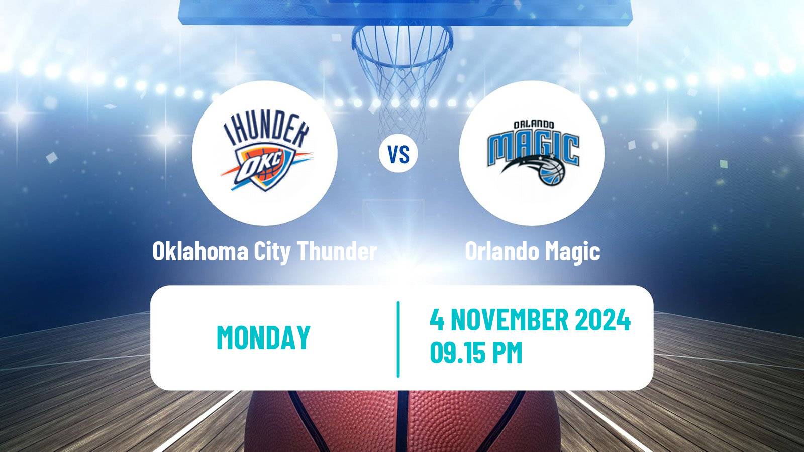 Basketball NBA Oklahoma City Thunder - Orlando Magic