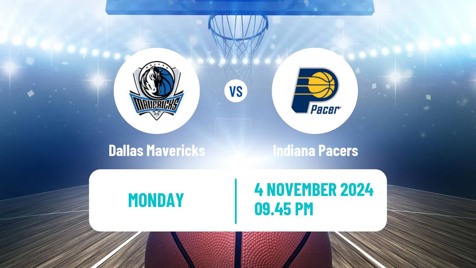 Basketball NBA Dallas Mavericks - Indiana Pacers