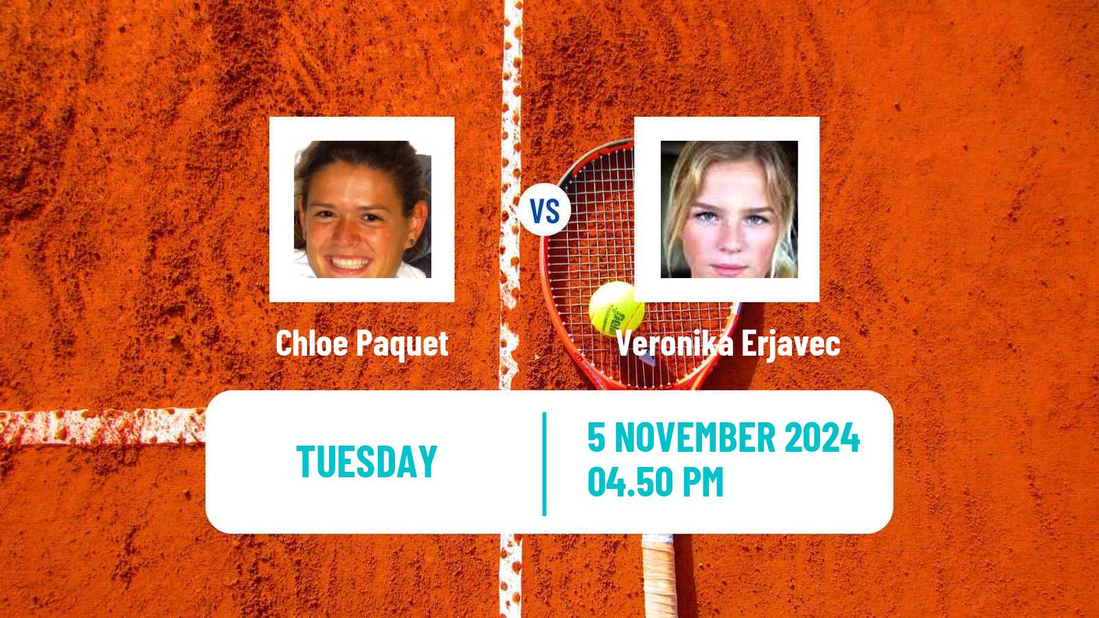 Tennis Cali Challenger Women Chloe Paquet - Veronika Erjavec